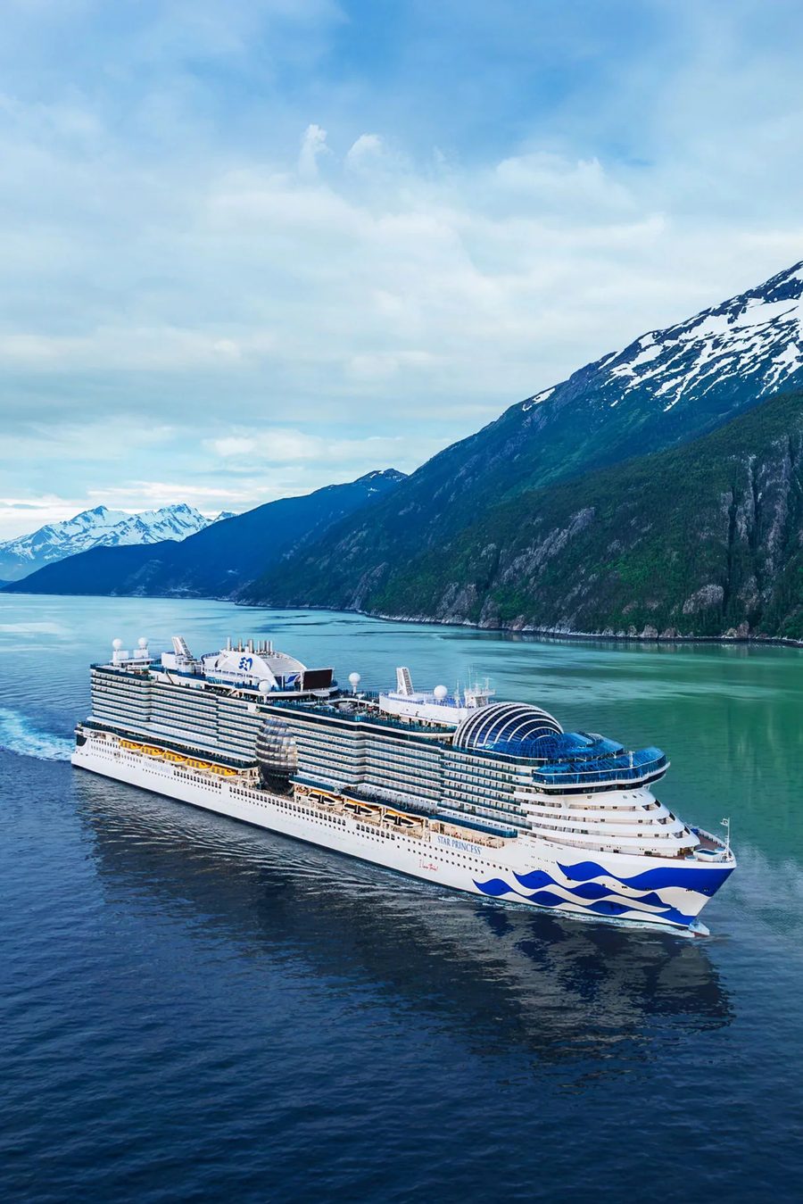 Princess Cruises ship in Alaska
