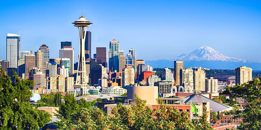 Seattle, Washington skyline with the Space Needle